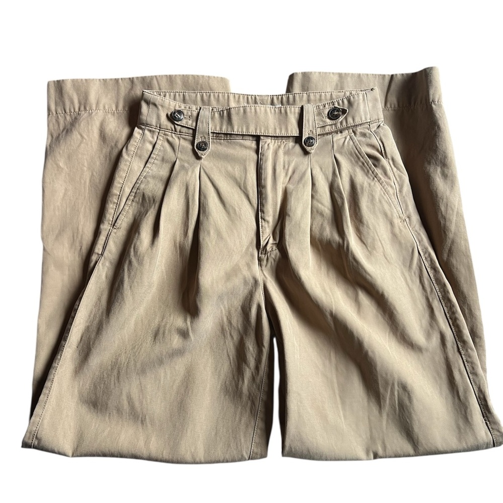Madewell The Harlow Wide Leg Pant Khaki - Size 0 - Picture 5 of 8